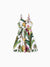 Toddler/Kid Girl Tropical Floral Print Camisole Knot Dress Multi-color