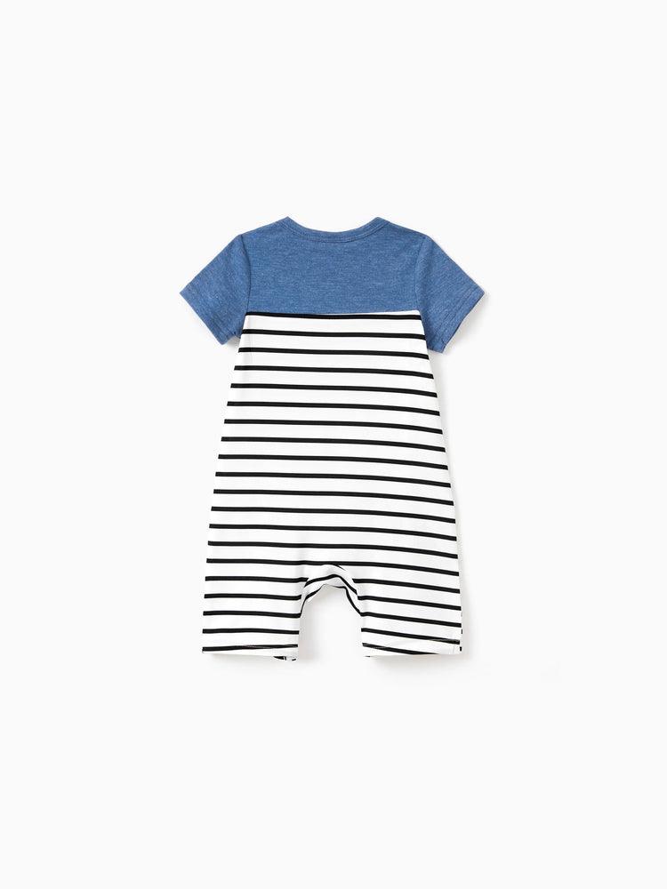 Mommy and Me Family Matching Soft Casual Outfit with Below Knee Dresses, Front Buttons, Belted Design Blue