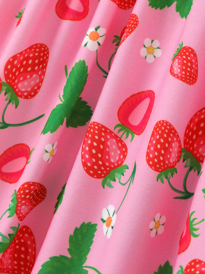 3-Pack Toddler/Kid Girl Childlike Flutter-sleeve Dresses Light Green