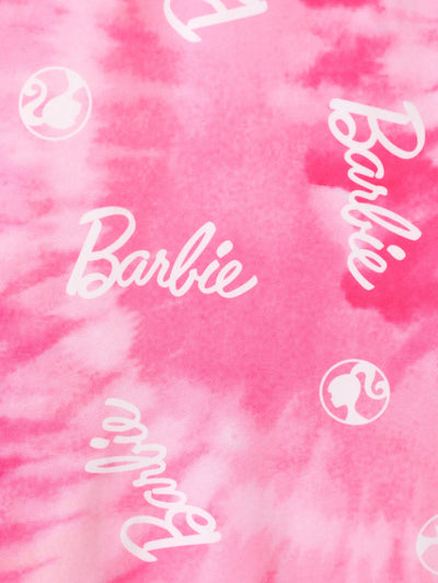 Barbie Toddler/Kid Girl 1pc Bowknot Tie-dyed Cami Dress Pink