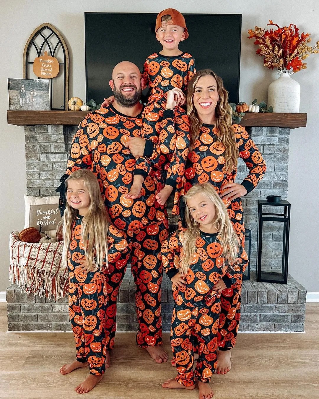 Plain matching family pajamas sale