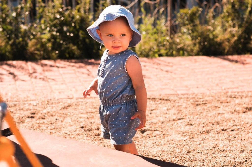 Baby Boy Enjoying Summer Beach