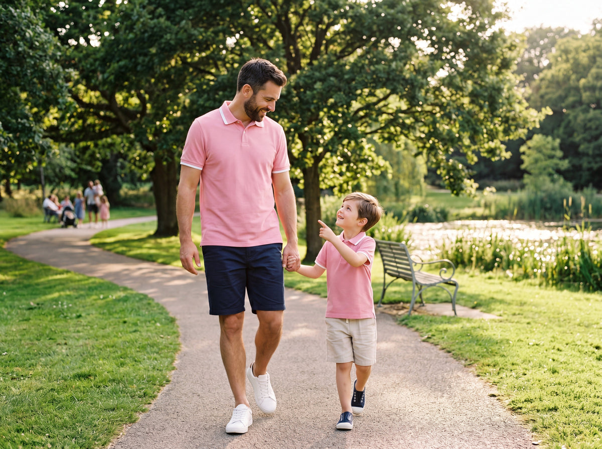 Best Matching Polo Shirts for Dad and Son
