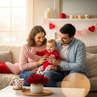 Valentine's Day family celebration guide for new parents at home