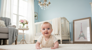 Popular French baby names guide illustration for expecting parents