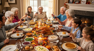 Multi-generational family Thanksgiving celebration guide for families