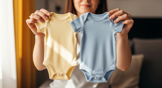 Newborn clothing sizes guide illustration for new parents