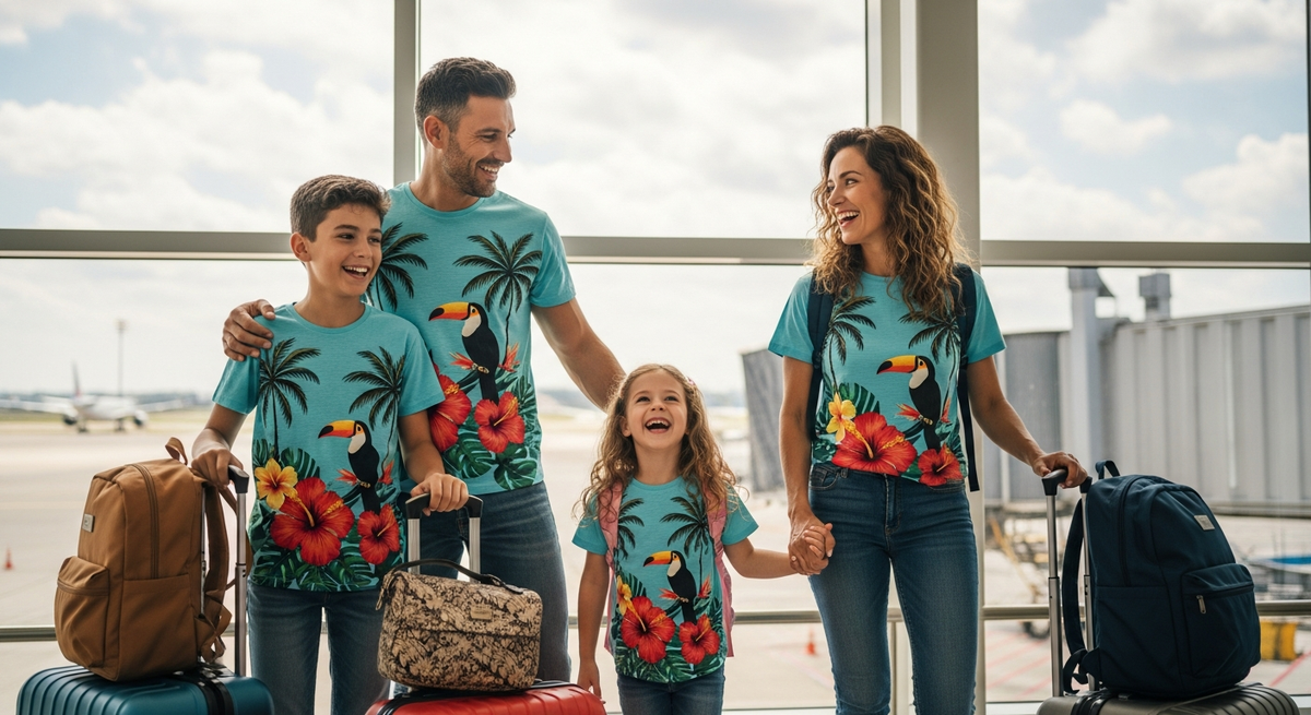 funny matching family vacation shirts guide for group trips and memorable photos