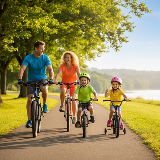 Family Bike Ride Essentials: What to Wear and Bring - PatPat Family Bike Ride Essentials: What to Wear and Bring - PatPat