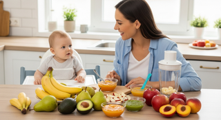 Best first fruits for baby guide illustration for new mothers