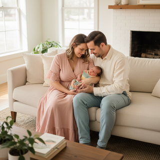Adorable newborn family photo outfits guide for picture-perfect memories with new parents