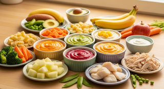 7 month old baby food recipes guide with proteins and finger foods