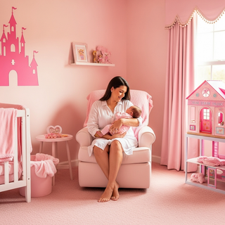 Barbie baby names guide for new mothers with pink nursery