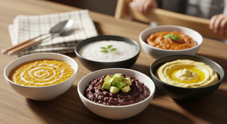 International baby food recipes showing diverse cultural dishes for infants