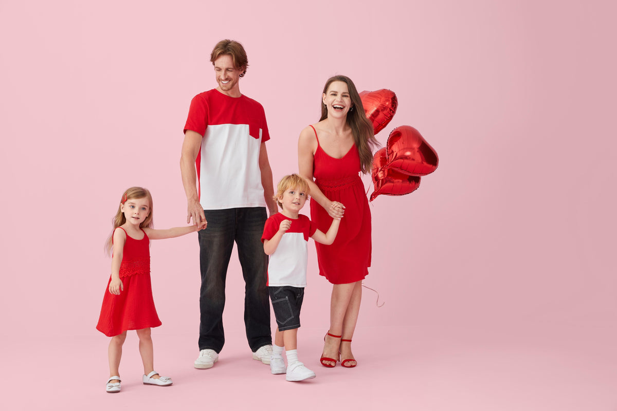 Valentine's Day Family Matching Outfits Ideas