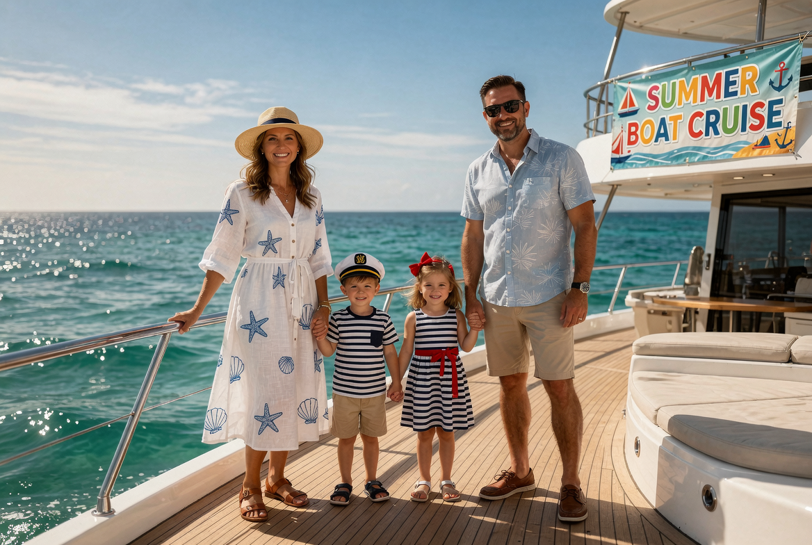 Summer Boat Cruise Outfits for Women, Men, and Kids The Complete Fam - PatPat Summer Boat Cruise Outfits for Women, Men, and Kids The Complete Fam - PatPat