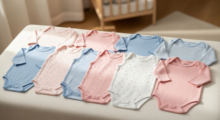 Baby romper vs onesie comparison guide illustration for new parents