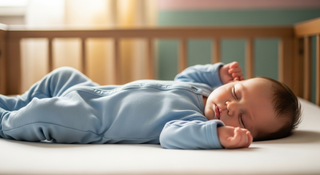 Peaceful sleeping baby in comfortable pajamas guide for parents