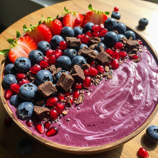 Antioxidant superfood bowl guide illustration for fertility nutrition