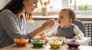 Combination puree recipes guide illustration for baby nutrition