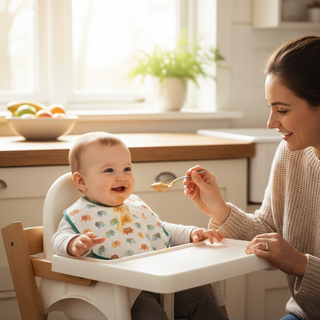 Introducing allergenic foods to baby guide illustration for new parents