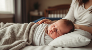 Newborn photo shoot at home guide for beginners with natural window light and soft blanket setup