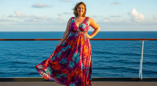 Plus size cruise outfits guide for women - stylish vacation fashion on ship deck