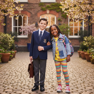 School uniform vs free dress psychology guide illustration for parents and kids