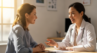 Fertility signs tracking guide showing 8 key ovulation indicators for women trying to conceive