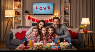 Best Valentine Day movies for kids - family watching movies together