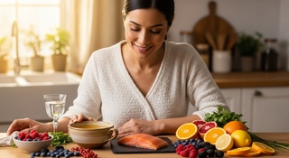 Collagen-boosting postpartum skin recovery guide with wholesome ingredients for new mothers