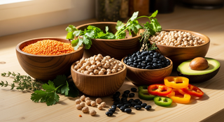variety of fertility-boosting legumes including lentils chickpeas and black beans