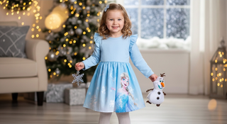 Holiday Photos Made Easy: Long-Sleeve Frozen Clothes for Toddler Girls