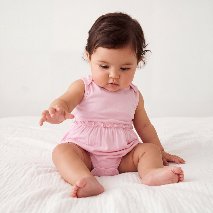 Mommy & Me Polka Dot Wrap Ruffle Dress