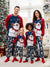 Frosty The Snowman Christmas Family Matching Color-block Pajamas Sets with Christmas Socks