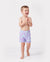 Toddler Boy Trendy Purple & Blue Wave Print Swim Trunks Purple