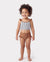 Toddler Girl Color Block Swimsuits Striped Bikini Set Color block