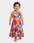 Colorful Toddler/Kid Girl Sleeveless Strap Top and Skirt Co-ord Set & Shirt Sets Summer Vacation Clothe for Beach, Photoshoots, Travel Hot Pink