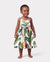 Toddler/Kid Girl Tropical Floral Print Camisole Knot Dress Multi-color