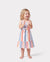 Toddler/Kid Girl Colorful Stripe Camisole Belt Dress Multi-color