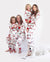 Christmas Matching Family Pajamas Reindeer & Santa Claus Print