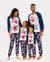 Christmas Snowman & Letter Print Family Matching Raglan-sleeve Pajamas Sets with Christmas Socks ColorBlock