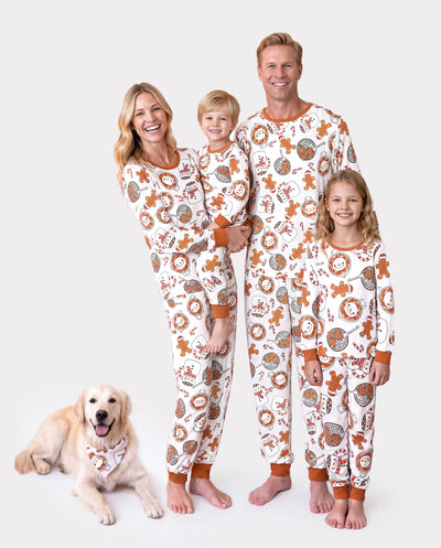 Christmas Matching Family Pajamas Mug & Snowman Print Khaki