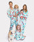 Christmas Matching Family Pajamas Gingerbread & Mug Print Blue