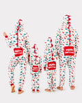 Pijama familiar navideño a juego con diseño 3D, mono y calcetines navideños multicolor