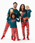 Eine Weihnachtsgeschichte Familienpassend Weihnachtslampe Grafik Schlafanzug-Sets mit Weihnachtssocken