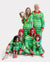 ELF Christmas Family Matching Fair Isle Pattern Hooded Pajamas Green