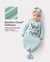 Baby / Girl Bamboo Sleeping Bag Infant Gown with Headband Light Green