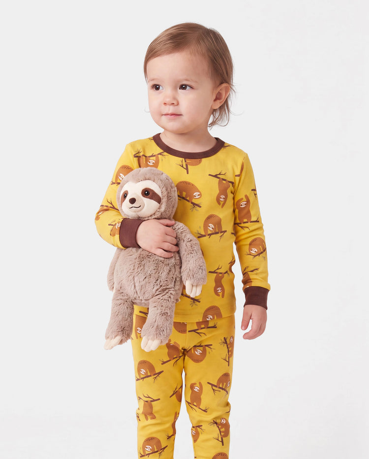 Christmas / Halloween Pajama 2-piece Bamboo Pajamas Set With Childlike Print for Baby / Toddler( Snug-Fitting) Yellow