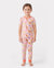 Toddler / Kids Christmas / Halloween Pajamas 3-Piece Bamboo Pajama Set 2-in-1 Look for 4 Seasons (Snug-Fitting) Light Pink